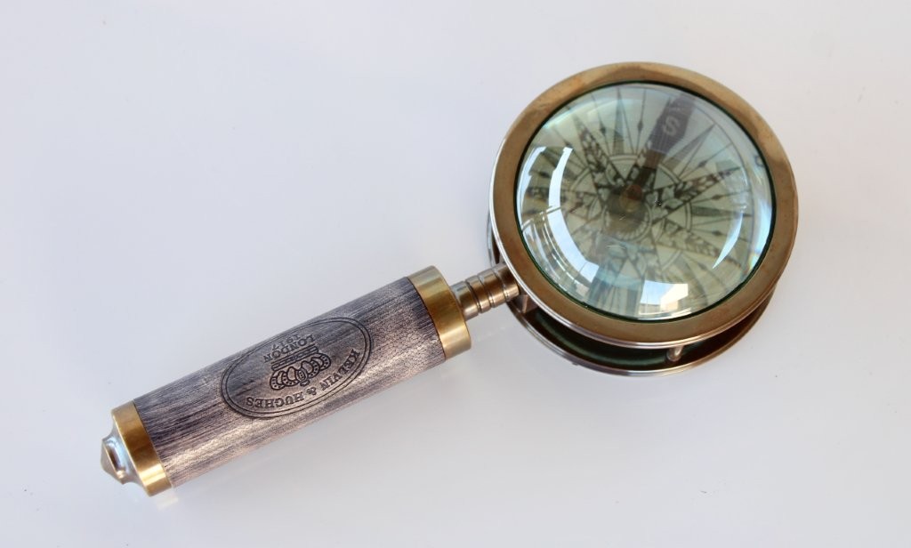 Compass With Leather Handle